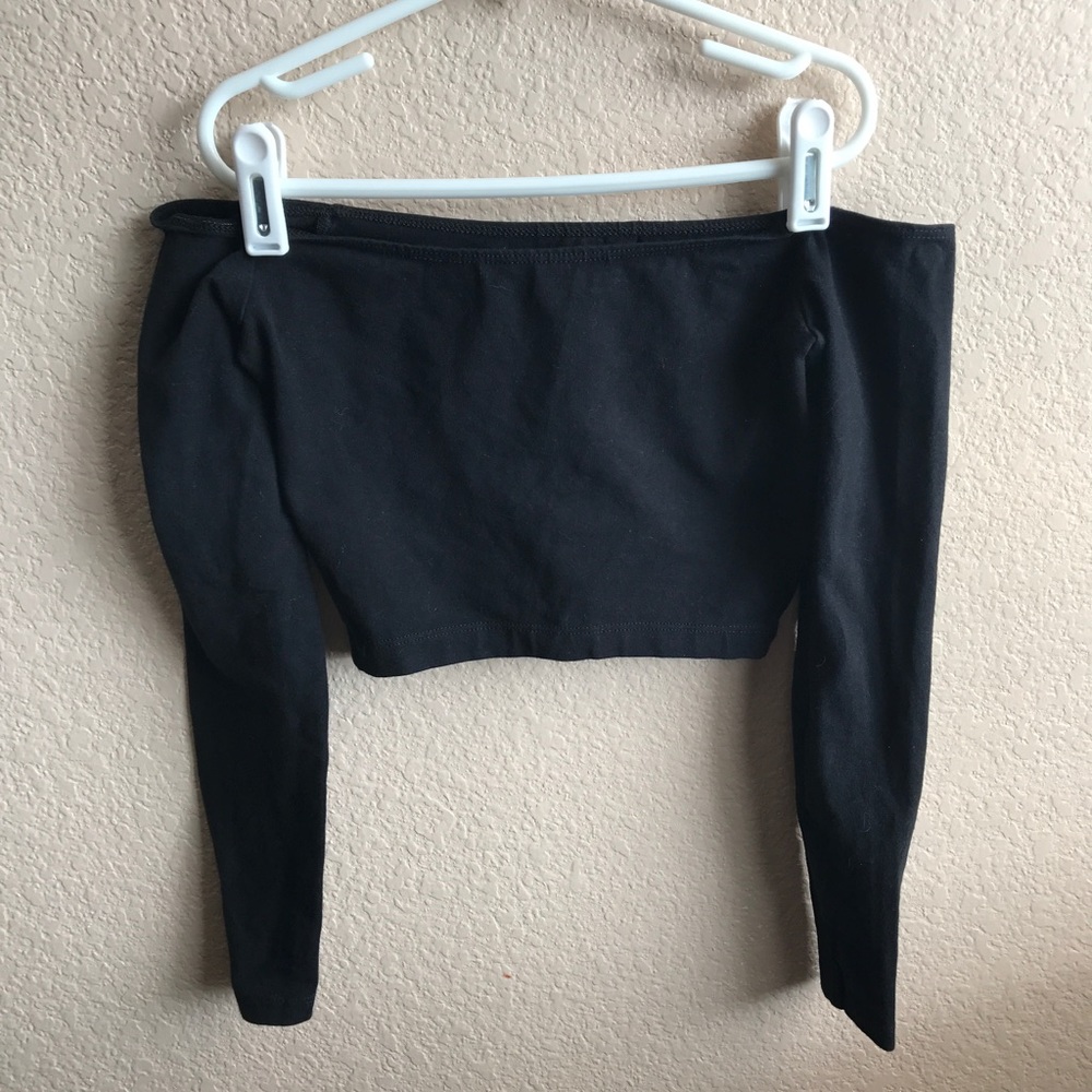 NWOT American Apparel Off Shoulder Crop Top